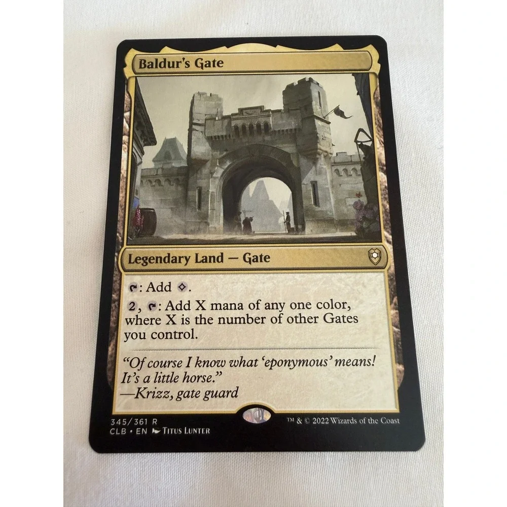 MTG Baldur's Gate Legendary Land CLB 345/361 R Rare Magic Card 2022